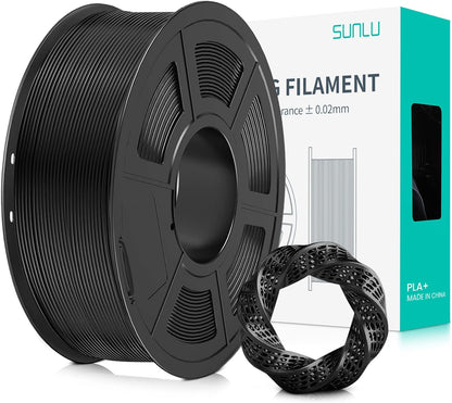 SUNLU PLA+ Filament MasterSpool, PLA Plus 3D Printer Filament with Reusable Spool, 1KG 3D Printing PLA+ Filament