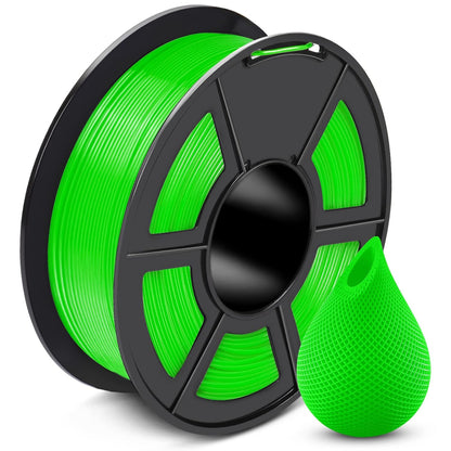 SUNLU 3D Printer Filament PETG Filament 1.75mm, Less Stringing Good Layer Adhesion High Toughness, PETG Filament 1.75 ±0.02mm, 1kg Spool(2.2lbs), PETG Black