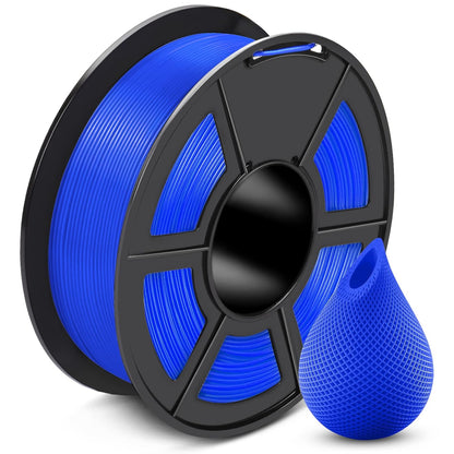 SUNLU 3D Printer Filament PETG Filament 1.75mm, Less Stringing Good Layer Adhesion High Toughness, PETG Filament 1.75 ±0.02mm, 1kg Spool(2.2lbs), PETG Black